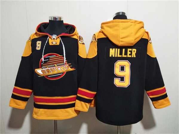 Men's Vancouver Canucks #9 J.T. Miller Black Ageless Must-Have Lace-Up Pullover Hoodie,We sell and wholesale Men's Vancouver Canucks #9 J.T. Miller Black Ageless Must-Have Lace-Up Pullover Hoodie on line form chian!